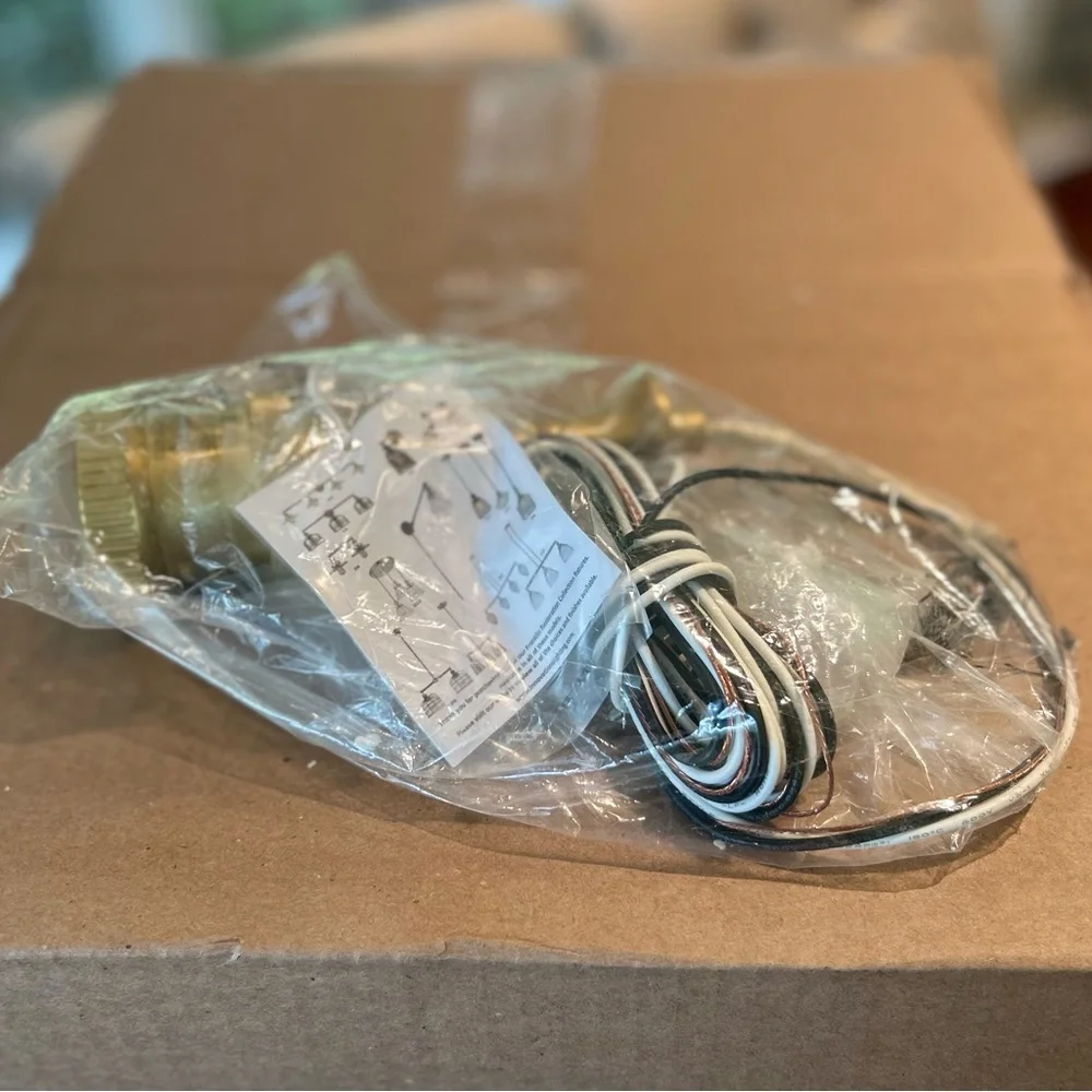 NIB Innovations Franklin Restoration Bell Pendant Light Satin Gold/Plated Smoke